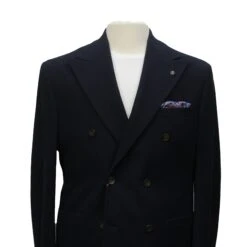 Navy Peak Lapel Double-Breasted Quinn Contemporary Fit Comfortwear Travel Sport Jacket - Jack Victor 10 Navy Peak Lapel Double-Breasted Quinn Contemporary Fit Comfortwear Travel Sport Jacket - Jack Victor -ETON Store JACK VICTOR C1255 QUINN 2