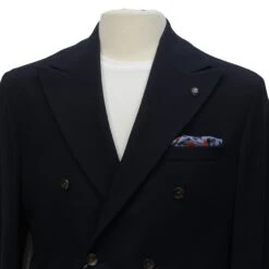 Navy Peak Lapel Double-Breasted Quinn Contemporary Fit Comfortwear Travel Sport Jacket - Jack Victor 11 Navy Peak Lapel Double-Breasted Quinn Contemporary Fit Comfortwear Travel Sport Jacket - Jack Victor -ETON Store JACK VICTOR C1255 QUINN 4