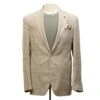 Sand Honeycomb Hampton Contemporary Fit Wool-Linen Sport Jacket - Jack Victor