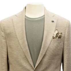 Sand Honeycomb Hampton Contemporary Fit Wool-Linen Sport Jacket - Jack Victor 10 Sand Honeycomb Hampton Contemporary Fit Wool-Linen Sport Jacket - Jack Victor -ETON Store JACK VICTOR C1383 HAMPTON 3