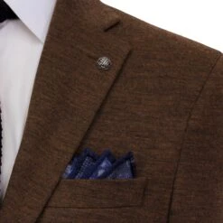 Chestnut Knit Hampton Contemporary Fit Soft Wool-Stretch Sport Jacket - Jack Victor -ETON Store JACK VICTOR C1465 HAMPTON 5