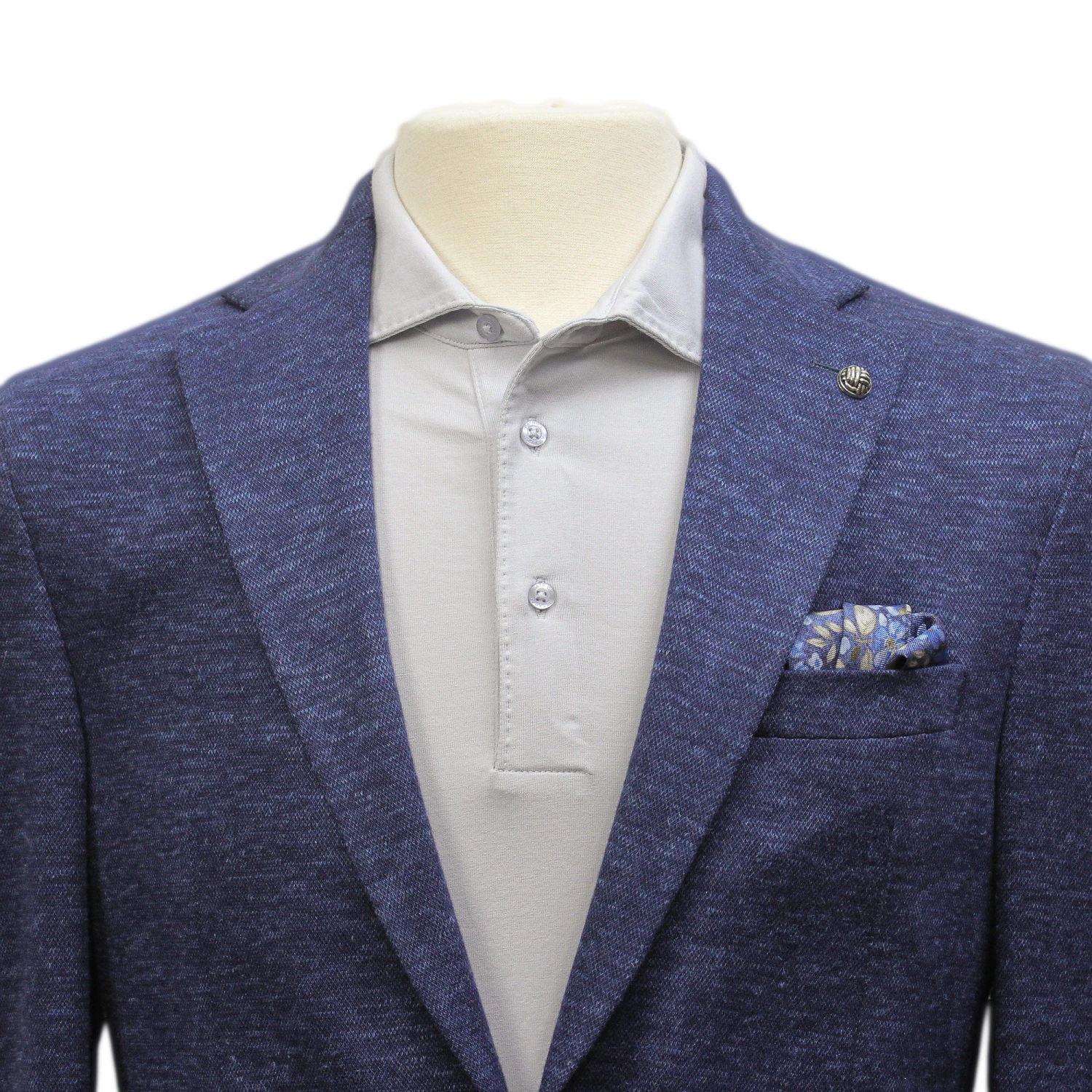 Blue Wool-Silk-Linen Comfortwear Hartford Contemporary Fit Sport Jacket - Jack Victor 4 Blue Wool-Silk-Linen Comfortwear Hartford Contemporary Fit Sport Jacket - Jack Victor - Image 2