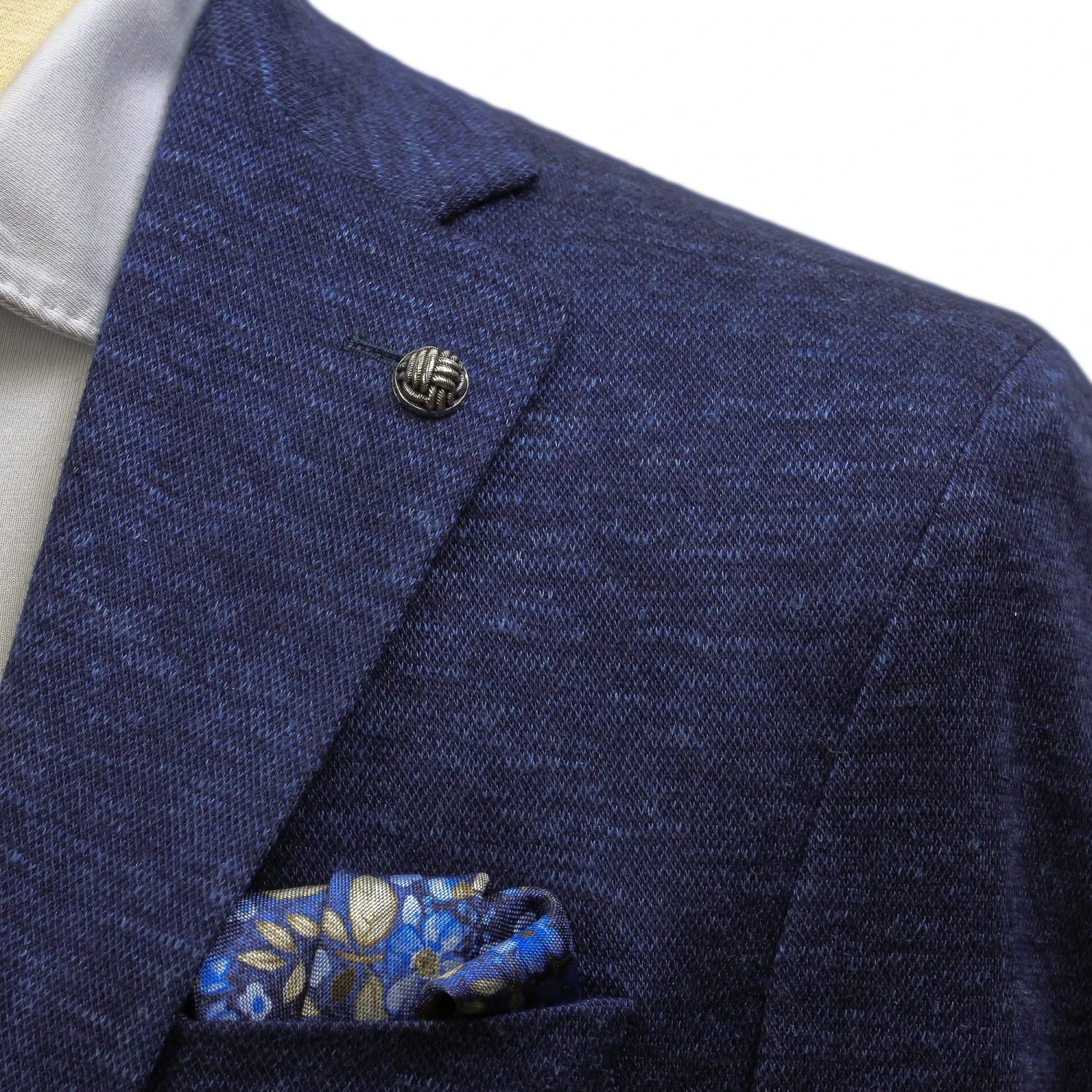 Blue Wool-Silk-Linen Comfortwear Hartford Contemporary Fit Sport Jacket - Jack Victor 5 Blue Wool-Silk-Linen Comfortwear Hartford Contemporary Fit Sport Jacket - Jack Victor - Image 3