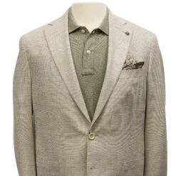 Eggshell Herringbone Loro Piana Wool Silk Linen Hampton Contemporary Fit Comfortwear Blazer - Jack Victor 11 Eggshell Herringbone Loro Piana Wool Silk Linen Hampton Contemporary Fit Comfortwear Blazer - Jack Victor -ETON Store JACK VICTOR C1592 HAMPTON 2