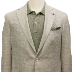 Eggshell Herringbone Loro Piana Wool Silk Linen Hampton Contemporary Fit Comfortwear Blazer - Jack Victor 13 Eggshell Herringbone Loro Piana Wool Silk Linen Hampton Contemporary Fit Comfortwear Blazer - Jack Victor -ETON Store JACK VICTOR C1592 HAMPTON 3