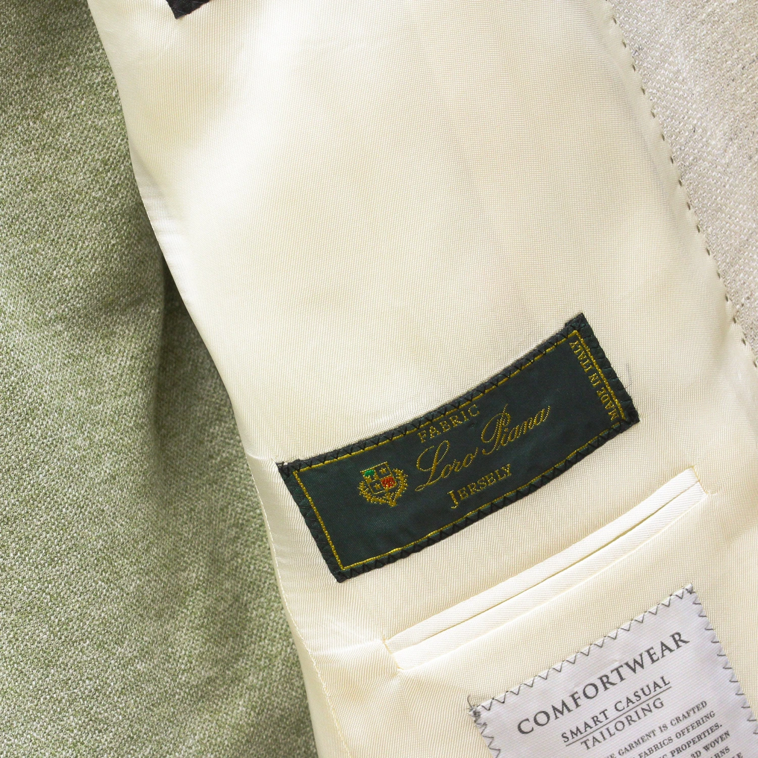 Eggshell Herringbone Loro Piana Wool Silk Linen Hampton Contemporary Fit Comfortwear Blazer - Jack Victor 8 Eggshell Herringbone Loro Piana Wool Silk Linen Hampton Contemporary Fit Comfortwear Blazer - Jack Victor - Image 6