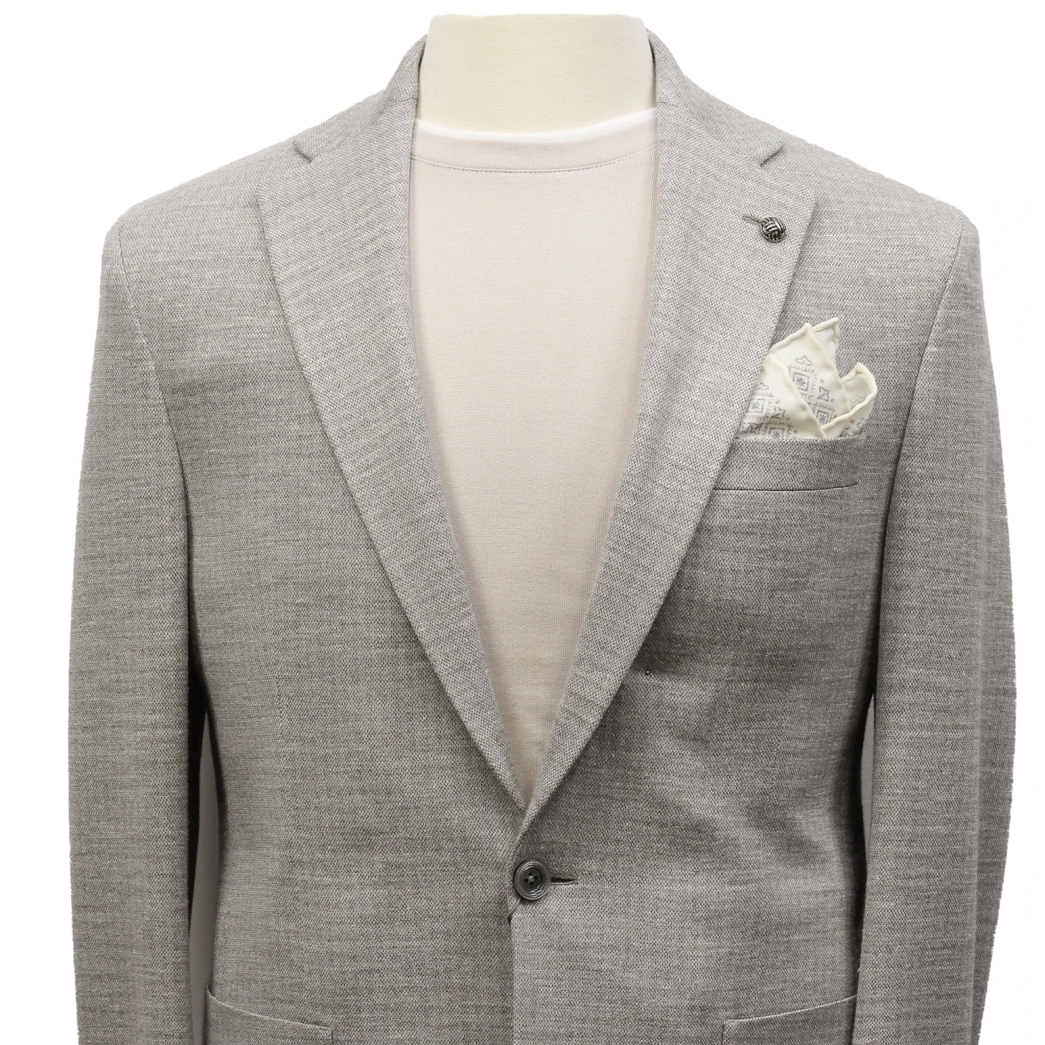 Light Gray Tonal Loro Piana Summertime Hartford Contemporary Fit Knit Sport Jacket - Jack Victor 7 Light Gray Tonal Loro Piana Summertime Hartford Contemporary Fit Knit Sport Jacket - Jack Victor - Image 5