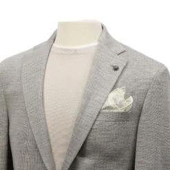 Light Gray Tonal Loro Piana Summertime Hartford Contemporary Fit Knit Sport Jacket - Jack Victor 11 Light Gray Tonal Loro Piana Summertime Hartford Contemporary Fit Knit Sport Jacket - Jack Victor -ETON Store JACK VICTOR C1680 HARTFORD 4