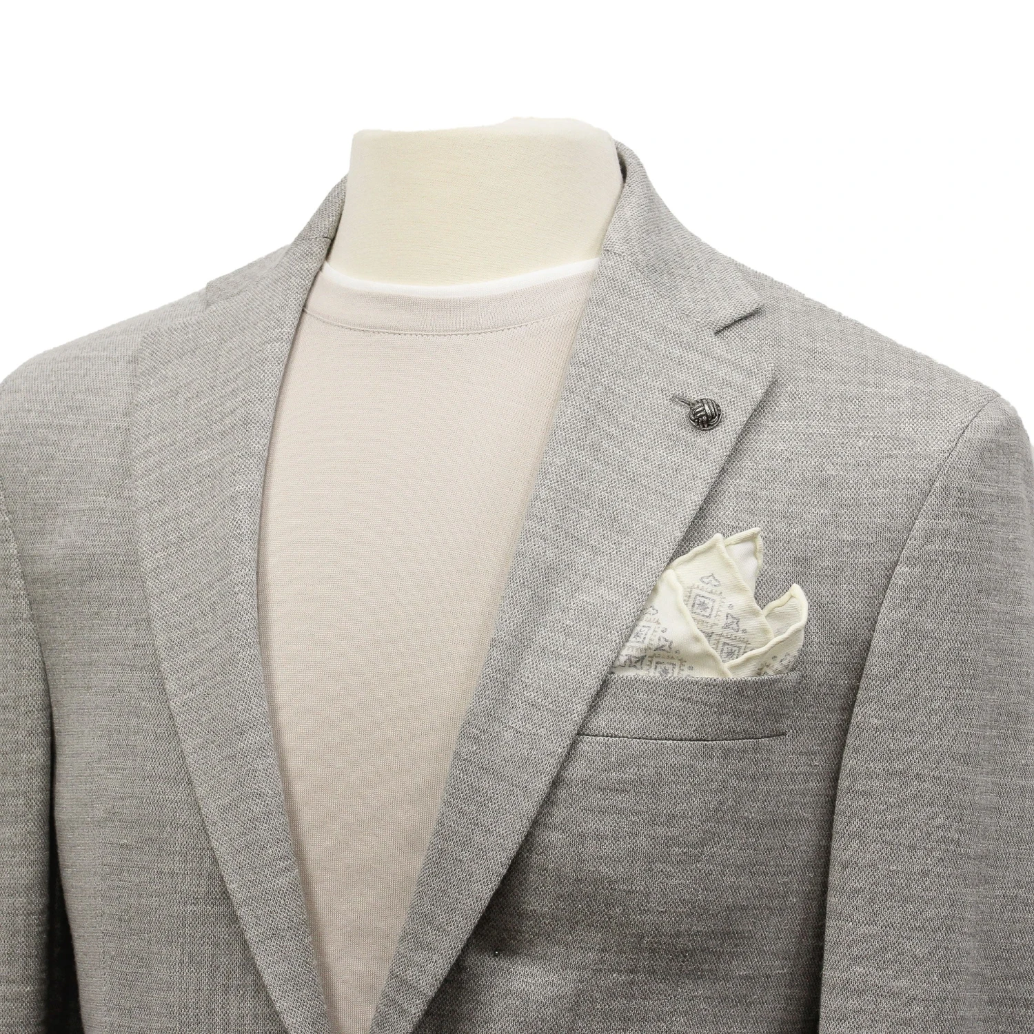 Light Gray Tonal Loro Piana Summertime Hartford Contemporary Fit Knit Sport Jacket - Jack Victor 6 Light Gray Tonal Loro Piana Summertime Hartford Contemporary Fit Knit Sport Jacket - Jack Victor - Image 4