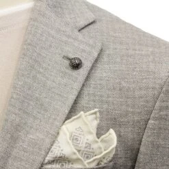 Light Gray Tonal Loro Piana Summertime Hartford Contemporary Fit Knit Sport Jacket - Jack Victor 10 Light Gray Tonal Loro Piana Summertime Hartford Contemporary Fit Knit Sport Jacket - Jack Victor -ETON Store JACK VICTOR C1680 HARTFORD 5