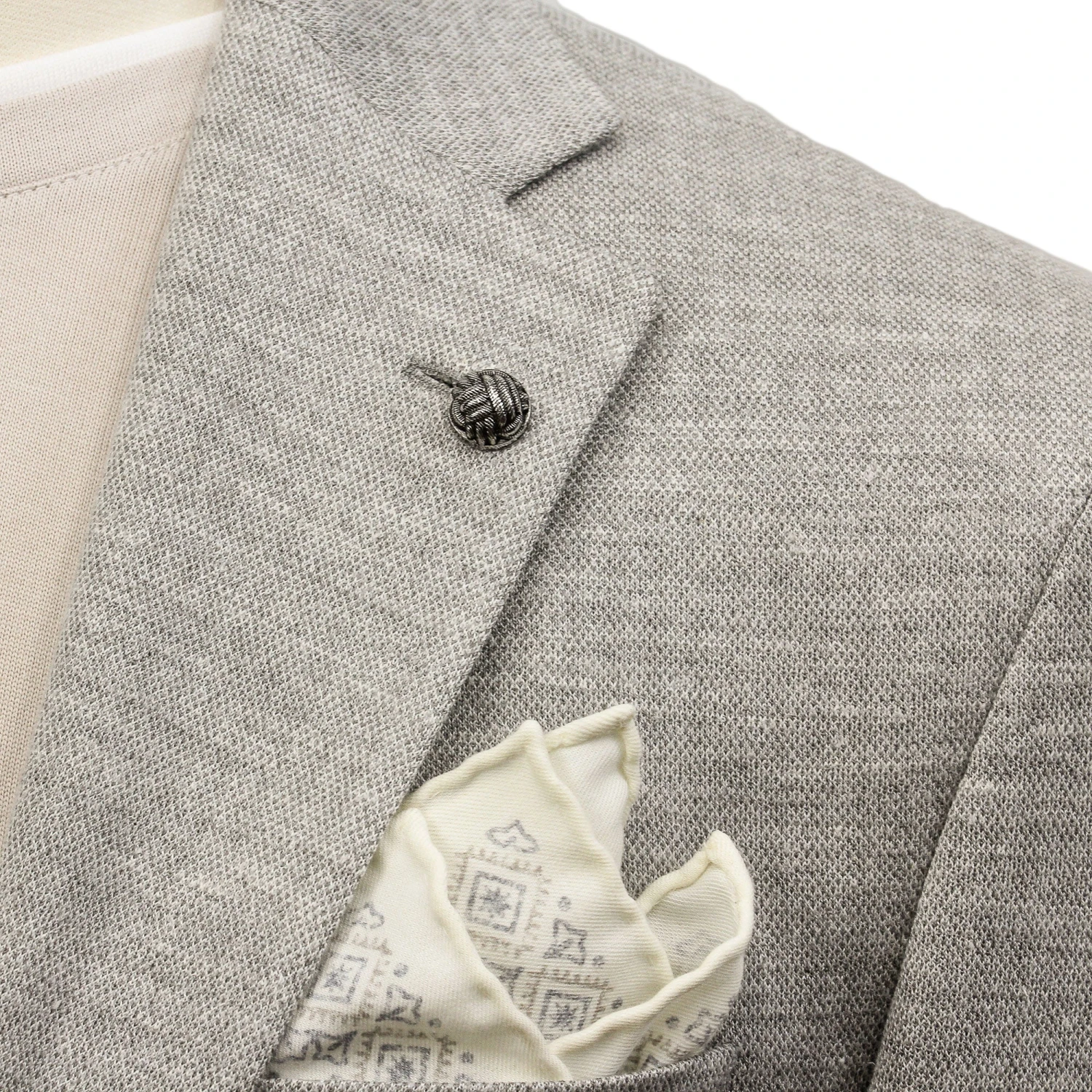 Light Gray Tonal Loro Piana Summertime Hartford Contemporary Fit Knit Sport Jacket - Jack Victor 5 Light Gray Tonal Loro Piana Summertime Hartford Contemporary Fit Knit Sport Jacket - Jack Victor - Image 3