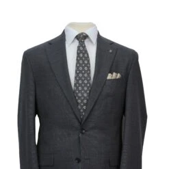 Charcoal Semi-Solid Wool Comfortwear Dean Contemporary Fit Suit 9 Charcoal Semi-Solid Wool Comfortwear Dean Contemporary Fit Suit -ETON Store JACK VICTOR C3160 DEAN 2