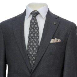 Charcoal Semi-Solid Wool Comfortwear Dean Contemporary Fit Suit 8 Charcoal Semi-Solid Wool Comfortwear Dean Contemporary Fit Suit -ETON Store JACK VICTOR C3160 DEAN 4