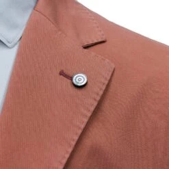 Coral Orange Eames Modern Fit Unconstructed Cotton Stretch Jacket - Jack Victor 14 Coral Orange Eames Modern Fit Unconstructed Cotton Stretch Jacket - Jack Victor -ETON Store JACK VICTOR CORAL EAMES JACKET 6