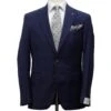 Deep Blue Check Modern Fit Esprit Super 110s Wool Suit - Jack Victor