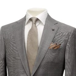 Mid-Gray Check Esprit Modern Fit Super 110s Wool Suit - Jack Victor 13 Mid-Gray Check Esprit Modern Fit Super 110s Wool Suit - Jack Victor -ETON Store JACK VICTOR ESPRIT 3241408 5