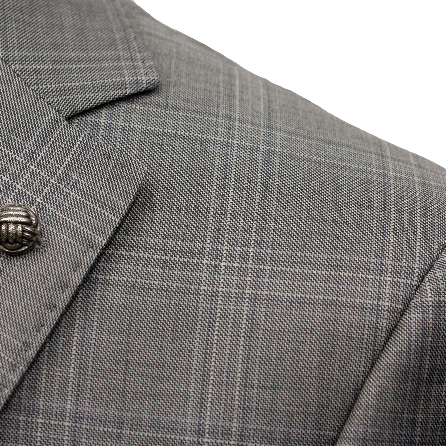 Mid-Gray Check Esprit Modern Fit Super 110s Wool Suit - Jack Victor 6 Mid-Gray Check Esprit Modern Fit Super 110s Wool Suit - Jack Victor - Image 4
