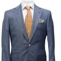 Light Blue Check Esprit Modern Fit Super 110s Wool Suit - Jack Victor 12 Light Blue Check Esprit Modern Fit Super 110s Wool Suit - Jack Victor -ETON Store JACK VICTOR ESPRIT 3241409 2