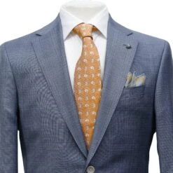 Light Blue Check Esprit Modern Fit Super 110s Wool Suit - Jack Victor 13 Light Blue Check Esprit Modern Fit Super 110s Wool Suit - Jack Victor -ETON Store JACK VICTOR ESPRIT 3241409 3
