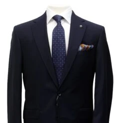 Solid Navy Esprit Modern Fit Super 110s Wool Suit - Jack Victor 10 Solid Navy Esprit Modern Fit Super 110s Wool Suit - Jack Victor -ETON Store JACK VICTOR ESPRIT 3241422 2
