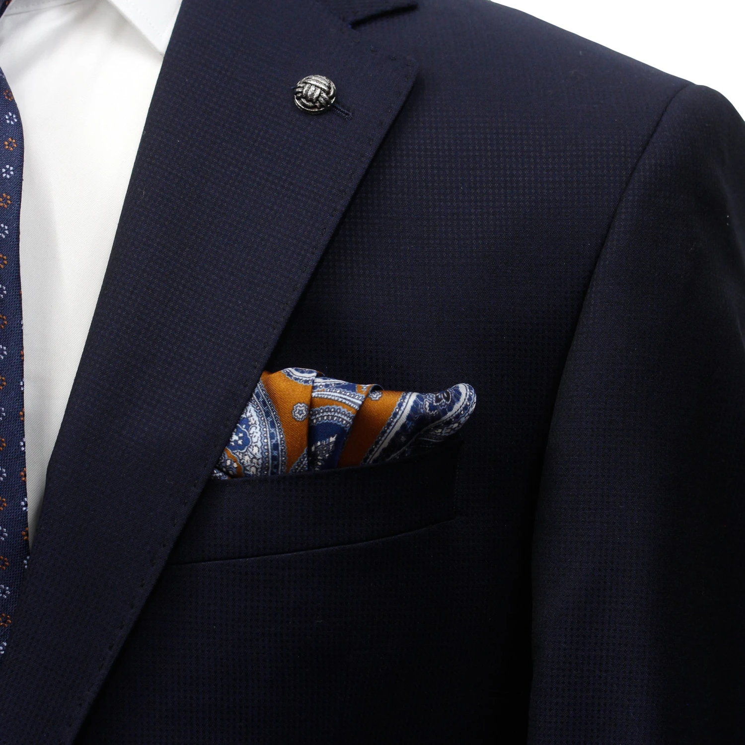 Solid Navy Esprit Modern Fit Super 110s Wool Suit - Jack Victor 4 Solid Navy Esprit Modern Fit Super 110s Wool Suit - Jack Victor - Image 2