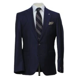 Blue Striped Loro Piana Super 170's Wool-Cashmere Modern Fit Suit - Jack Victor 1913