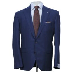 Blue Tonal Stripe Vitale Barberis Wool Essence Modern Fit Suit - Jack Victor 1913