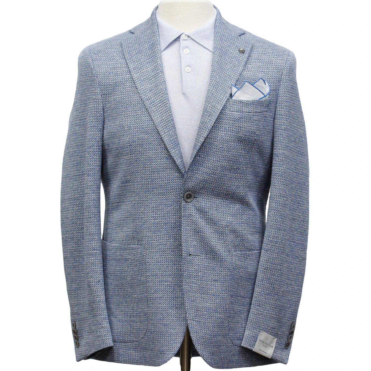Light Blue Loro Piana Linen-Wool-Silk Hampton Contemporary Fit Sport Jacket - Jack Victor 3 Light Blue Loro Piana Linen-Wool-Silk Hampton Contemporary Fit Sport Jacket - Jack Victor