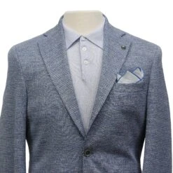 Light Blue Loro Piana Linen-Wool-Silk Hampton Contemporary Fit Sport Jacket - Jack Victor 14 Light Blue Loro Piana Linen-Wool-Silk Hampton Contemporary Fit Sport Jacket - Jack Victor -ETON Store JACK VICTOR HAMPTON C1584 3