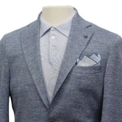 Light Blue Loro Piana Linen-Wool-Silk Hampton Contemporary Fit Sport Jacket - Jack Victor 16 Light Blue Loro Piana Linen-Wool-Silk Hampton Contemporary Fit Sport Jacket - Jack Victor -ETON Store JACK VICTOR HAMPTON C1584 5