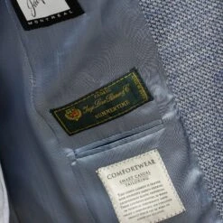 Light Blue Loro Piana Linen-Wool-Silk Hampton Contemporary Fit Sport Jacket - Jack Victor 15 Light Blue Loro Piana Linen-Wool-Silk Hampton Contemporary Fit Sport Jacket - Jack Victor -ETON Store JACK VICTOR HAMPTON C1584 8