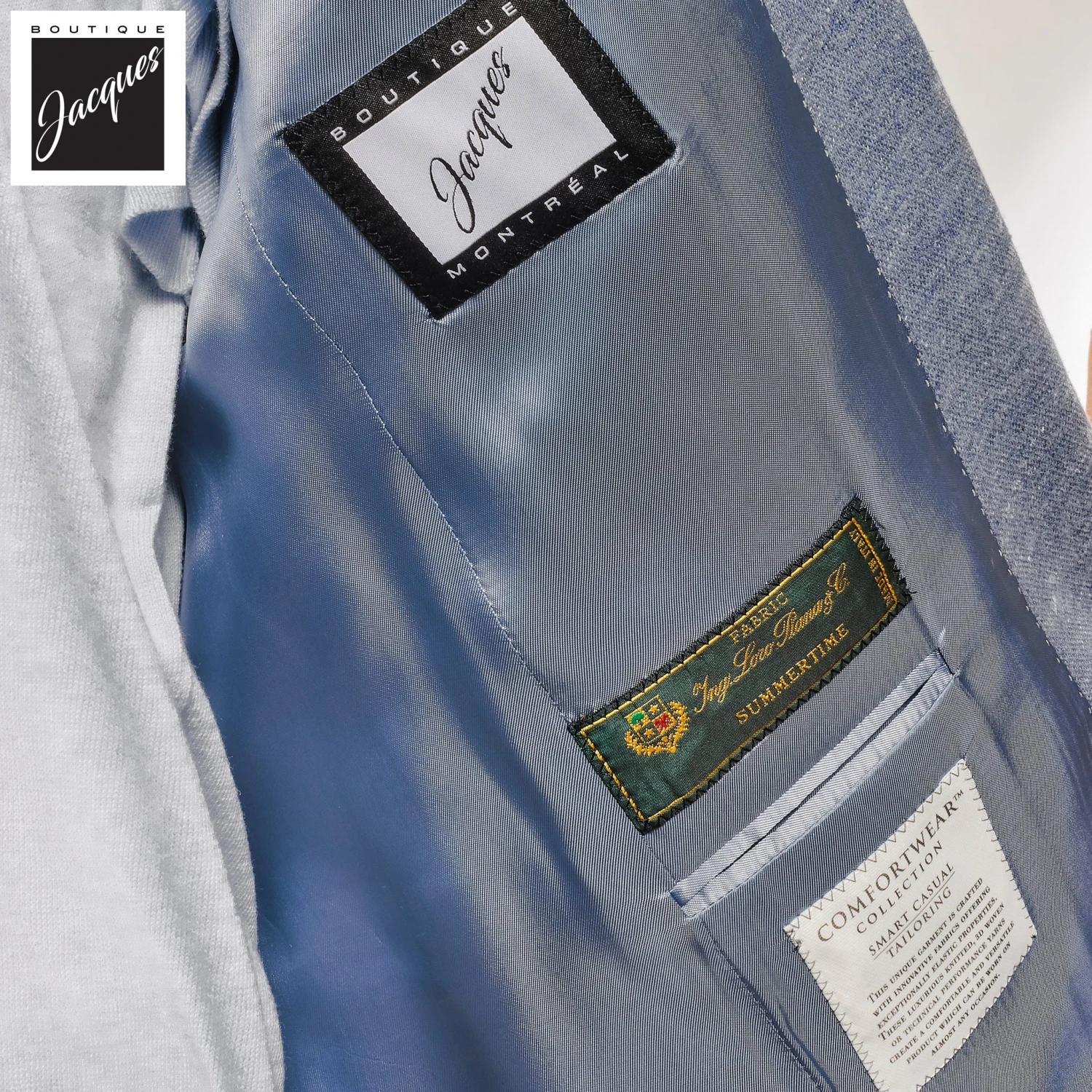 Light Blue Hartford Loro Piana Contemporary Fit Sport Jacket - Jack Victor 6 Light Blue Hartford Loro Piana Contemporary Fit Sport Jacket - Jack Victor - Image 4