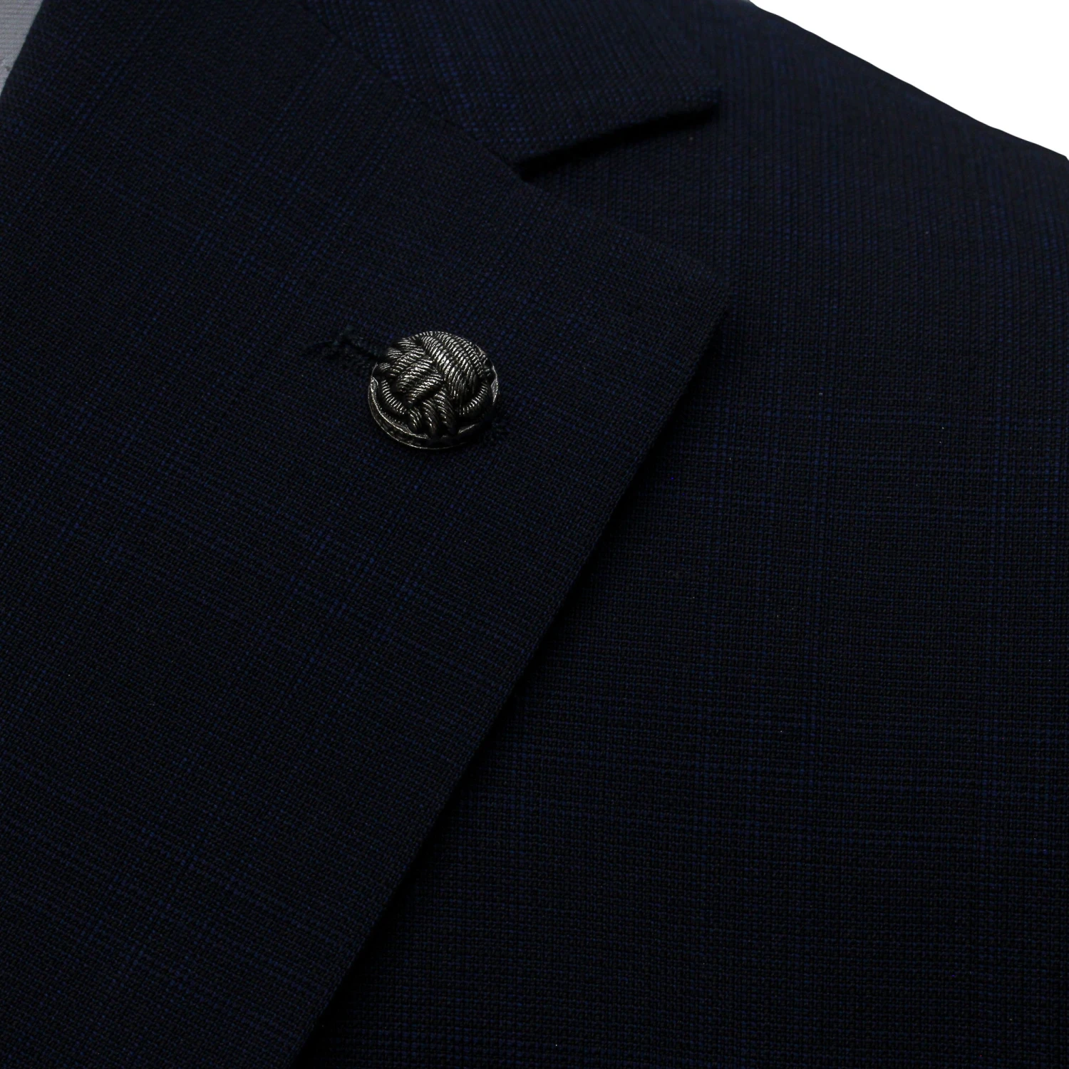 Navy Blue Micro Check Esprit Modern Fit Suit - Jack Victor 5 Navy Blue Micro Check Esprit Modern Fit Suit - Jack Victor - Image 3