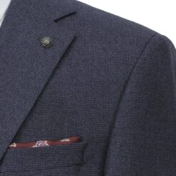 Mid Blue Micro-Patterned Esprit Modern Fit Wool Suit - Jack Victor 9 Mid Blue Micro-Patterned Esprit Modern Fit Wool Suit - Jack Victor -ETON Store JACK VICTOR JV33933 ESPRIT 4
