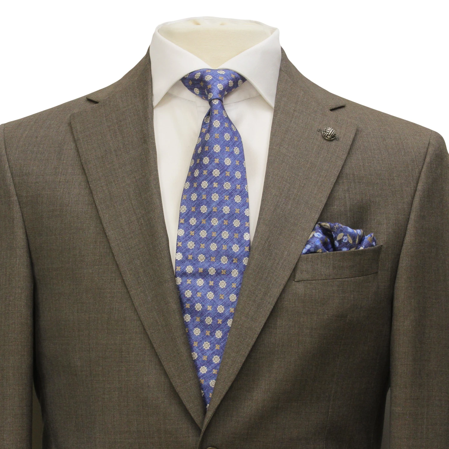 Brown Neat Super 110's Wool Esprit Modern Fit Suit - Jack Victor 4 Brown Neat Super 110's Wool Esprit Modern Fit Suit - Jack Victor - Image 2