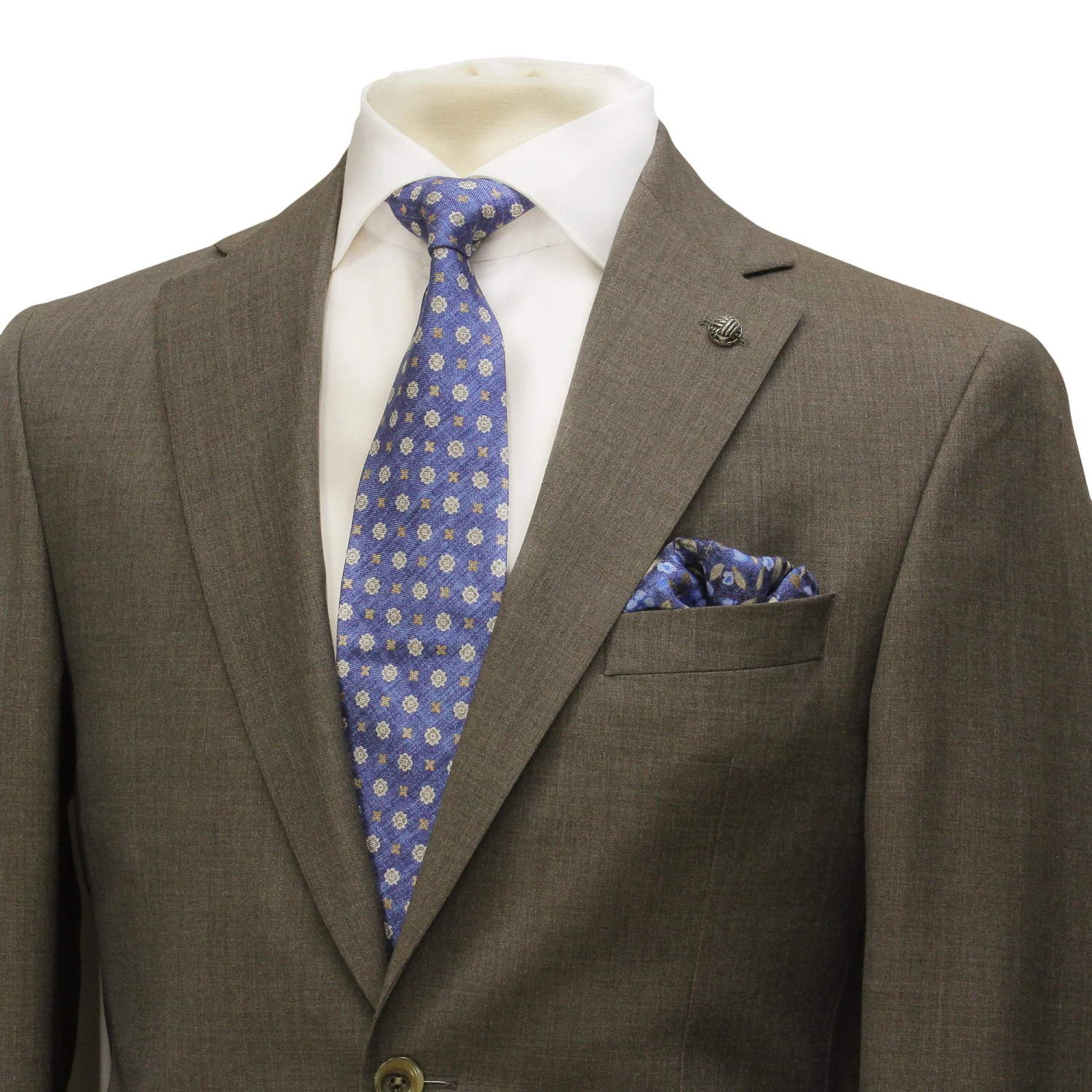 Brown Neat Super 110's Wool Esprit Modern Fit Suit - Jack Victor 5 Brown Neat Super 110's Wool Esprit Modern Fit Suit - Jack Victor - Image 3