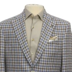 Blue & Brown Check Linen/Silk/Cotton Myles Contemporary Sport Jacket - Jack Victor 1913 13 Blue & Brown Check Linen/Silk/Cotton Myles Contemporary Sport Jacket - Jack Victor 1913 -ETON Store JACK VICTOR JVC11033 4 dbe9a1c3 a754 45fa bfc7 4df68b8f9e82