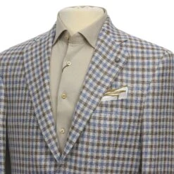 Blue & Brown Check Linen/Silk/Cotton Myles Contemporary Sport Jacket - Jack Victor 1913 9 Blue & Brown Check Linen/Silk/Cotton Myles Contemporary Sport Jacket - Jack Victor 1913 -ETON Store JACK VICTOR JVC11033 5 a7a8ddb3 4285 4d8b afd8 2b2b08f25c98