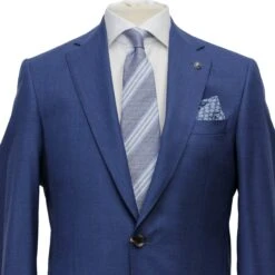 Neat Blue Century Classic Fit Wool Suit - Jack Victor 9 Neat Blue Century Classic Fit Wool Suit - Jack Victor -ETON Store JACK VICTOR JVC30804 2