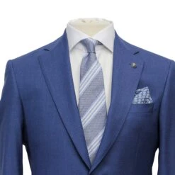 Neat Blue Century Classic Fit Wool Suit - Jack Victor 10 Neat Blue Century Classic Fit Wool Suit - Jack Victor -ETON Store JACK VICTOR JVC30804 3