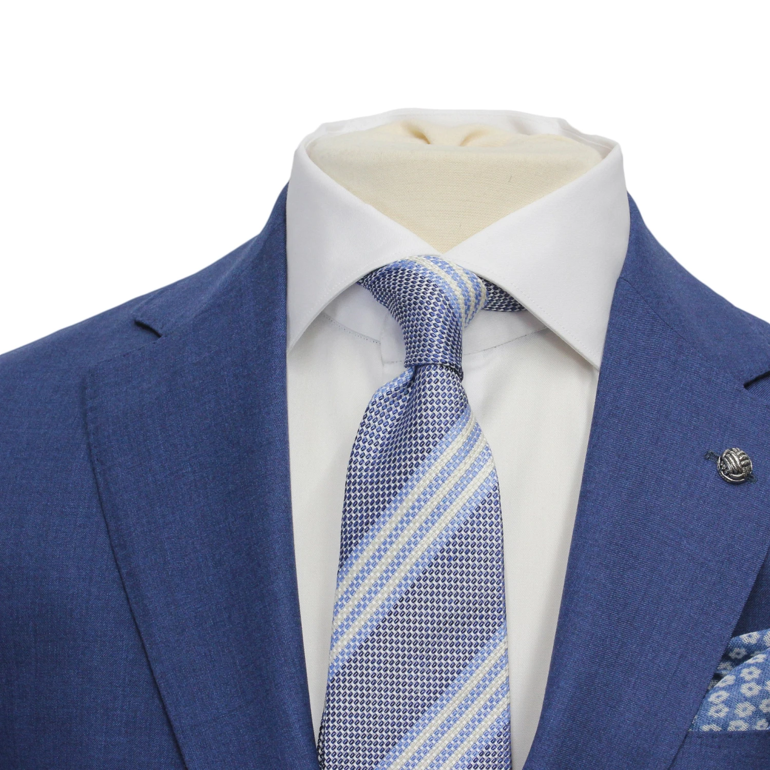 Neat Blue Century Classic Fit Wool Suit - Jack Victor 7 Neat Blue Century Classic Fit Wool Suit - Jack Victor - Image 5