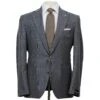 Gray Plaid Milled Reda Wool Essence Modern Fit Suit