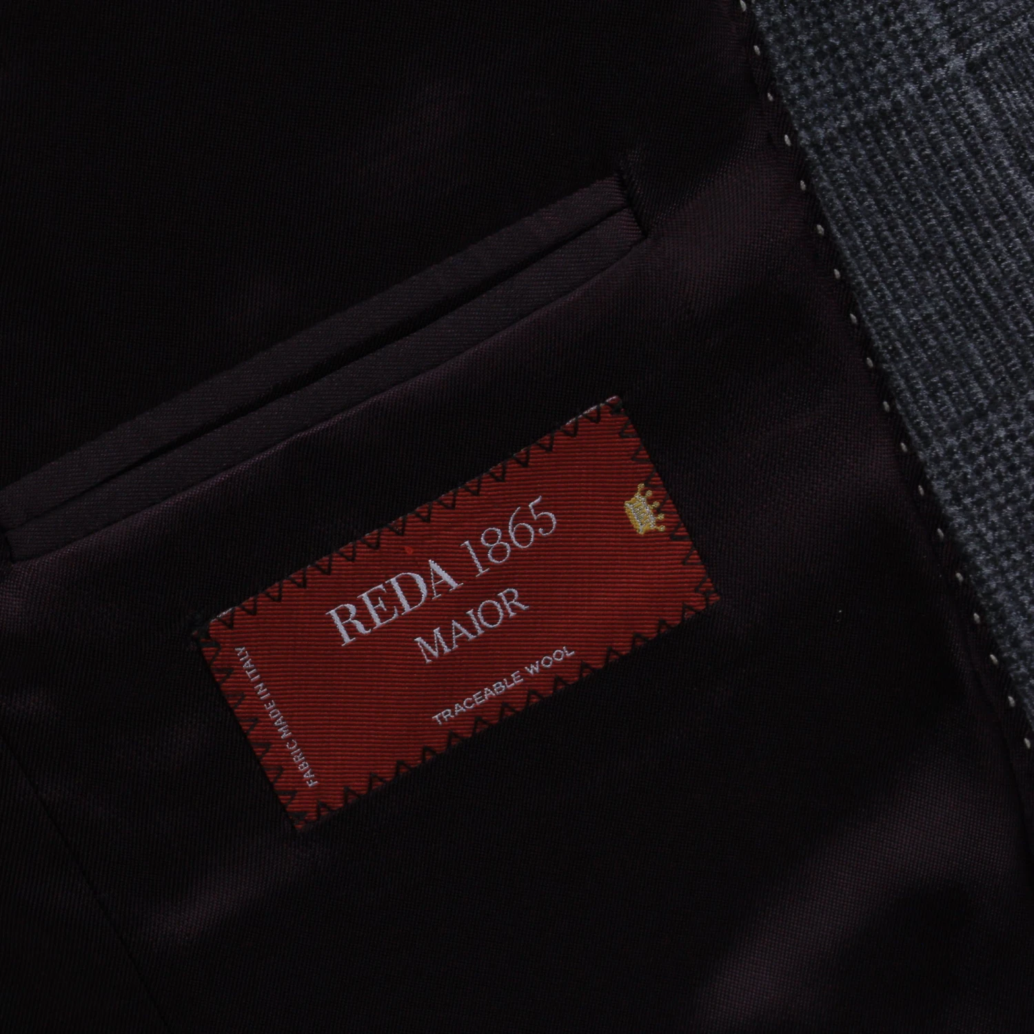 Gray Plaid Milled Reda Wool Essence Modern Fit Suit 9 Gray Plaid Milled Reda Wool Essence Modern Fit Suit - Image 7