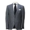 Gray & Blue Check Super 150's Loro Piana Wool Essence Modern Fit Suit - Jack Victor 1913 1 Gray & Blue Check Super 150's Loro Piana Wool Essence Modern Fit Suit - Jack Victor 1913 -ETON Store JACK VICTOR JVC31058 ESSENCE 1