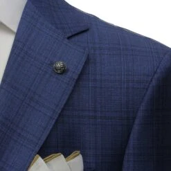 Blue Check Super 150's Loro Piana Wool Essence Modern Fit Suit - Jack Victor 1913 10 Blue Check Super 150's Loro Piana Wool Essence Modern Fit Suit - Jack Victor 1913 -ETON Store JACK VICTOR JVC31059 ESSENCE 5 99492a17 71cb 4c96 a49a 453f84154473