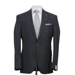 Dark Gray Neat Century Classic Fit Vitale Barberis Wool Suit
