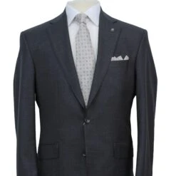 Dark Gray Neat Century Classic Fit Vitale Barberis Wool Suit 13 Dark Gray Neat Century Classic Fit Vitale Barberis Wool Suit -ETON Store JACK VICTOR JVC32001 CENTURY 2
