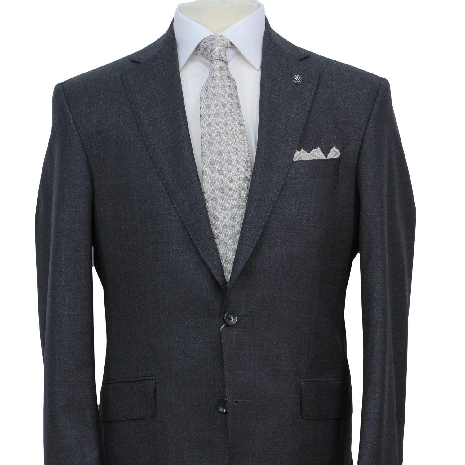 Dark Gray Neat Century Classic Fit Vitale Barberis Wool Suit 5 Dark Gray Neat Century Classic Fit Vitale Barberis Wool Suit - Image 3