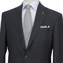 Dark Gray Neat Century Classic Fit Vitale Barberis Wool Suit 12 Dark Gray Neat Century Classic Fit Vitale Barberis Wool Suit -ETON Store JACK VICTOR JVC32001 CENTURY 5