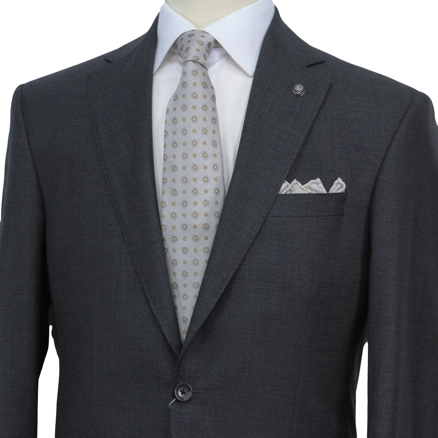 Dark Gray Neat Century Classic Fit Vitale Barberis Wool Suit 4 Dark Gray Neat Century Classic Fit Vitale Barberis Wool Suit - Image 2